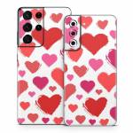 Hearts Samsung Galaxy S21 Series Skin
