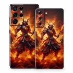 Samurai Fire Samsung Galaxy S21 Series Skin