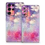 Sketch Flowers Lily Samsung Galaxy S21 Series Skin