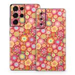 Flowers Squished Samsung Galaxy S21 Series Skin
