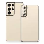 Solid State Creme Samsung Galaxy S21 Series Skin