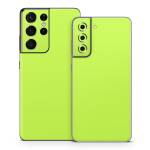 Solid State Lime Samsung Galaxy S21 Skin