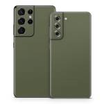 Solid State Olive Drab Samsung Galaxy S21 Skin