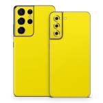 Solid State Yellow Samsung Galaxy S21 Skin