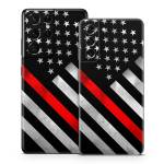 Thin Red Line Hero Samsung Galaxy S21 Series Skin