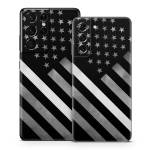 Thin White Line Hero Samsung Galaxy S21 Series Skin