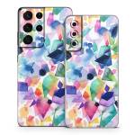 Watercolor Crystals and Gems Samsung Galaxy S21 Series Skin