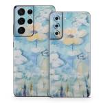 White & Blue Samsung Galaxy S21 Series Skin