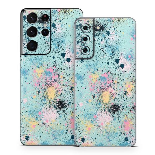 Abstract Ink Splatter Samsung Galaxy S21 Series Skin