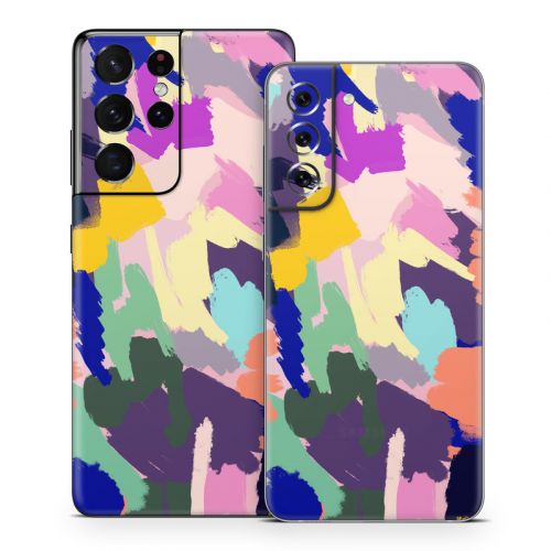 Abstract Scratches Samsung Galaxy S21 Series Skin