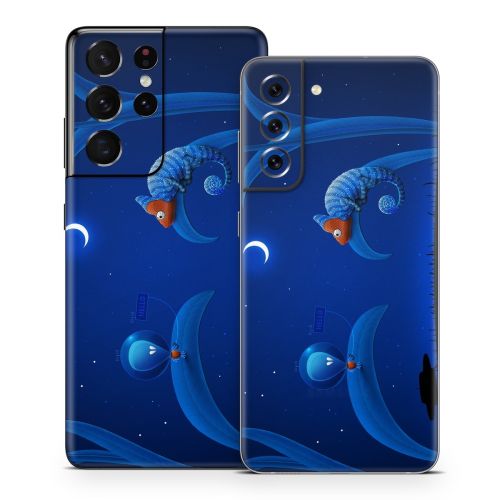 Alien and Chameleon Samsung Galaxy S21 Series Skin