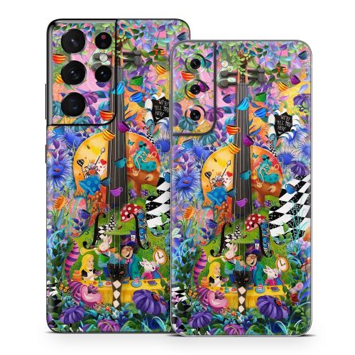 Alice's Wonderland Tea Party Samsung Galaxy S21 Series Skin