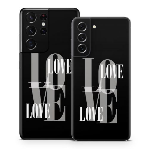 Black Love Samsung Galaxy S21 Series Skin