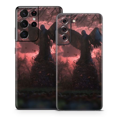 Black Angel Samsung Galaxy S21 Series Skin