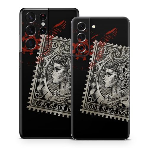 Black Penny Samsung Galaxy S21 Series Skin