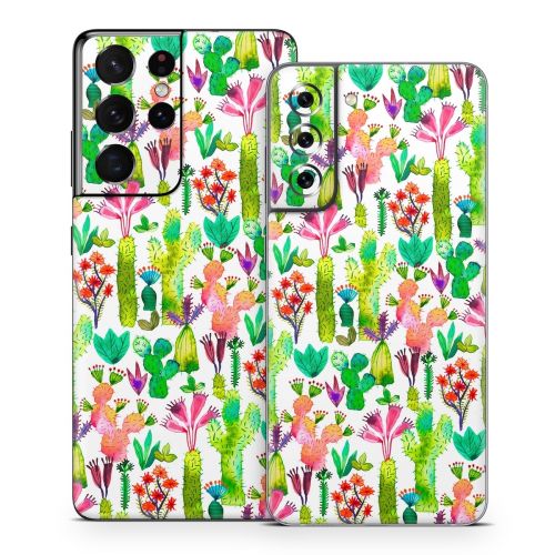 Cacti Garden Samsung Galaxy S21 Series Skin