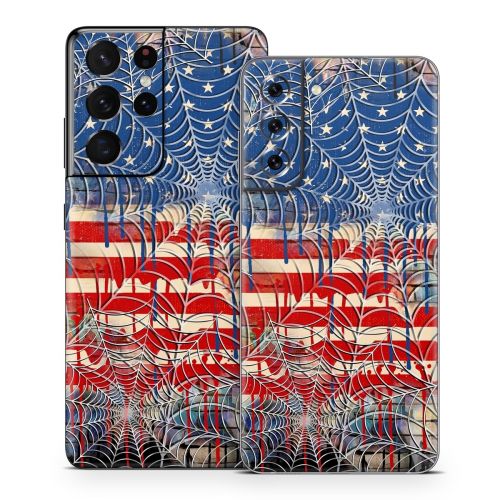 Cobweb Flag Samsung Galaxy S21 Series Skin
