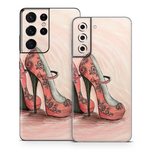 Coral Shoes Samsung Galaxy S21 Series Skin