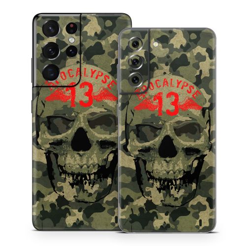 Camo Skull Samsung Galaxy S21 Series Skin