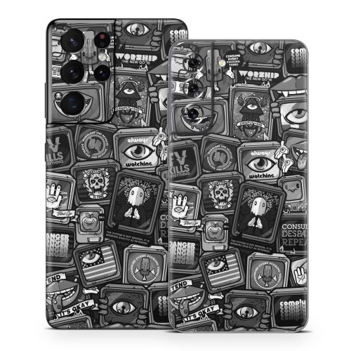 Distraction Tactic B&W Samsung Galaxy S21 Series Skin
