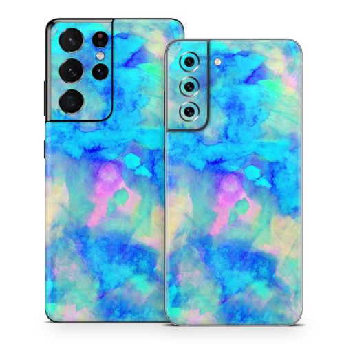 Electrify Ice Blue Samsung Galaxy S21 Series Skin