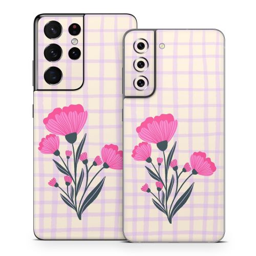 Floral Bouquet Grid Samsung Galaxy S21 Series Skin