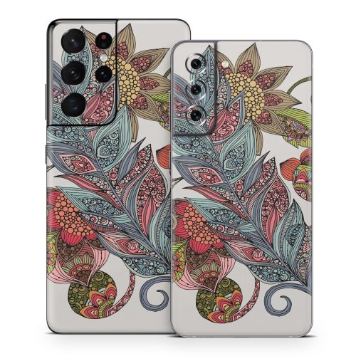 Feather Flower Samsung Galaxy S21 Series Skin