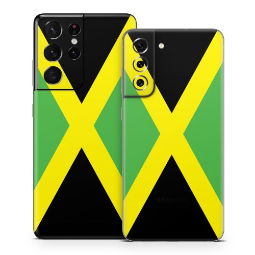 Jamaican Flag Samsung Galaxy S21 Series Skin