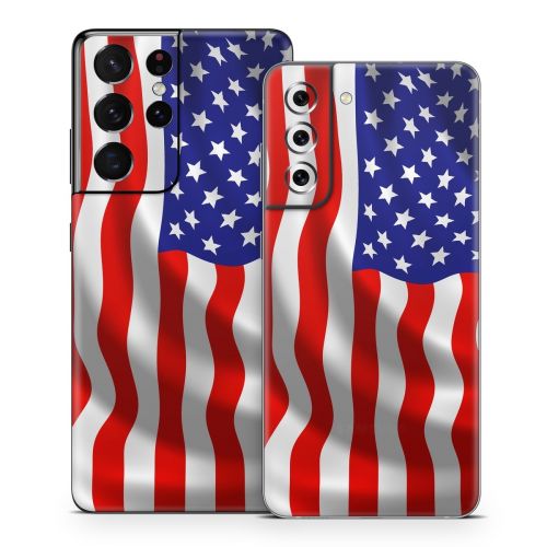 USA Flag Samsung Galaxy S21 Series Skin