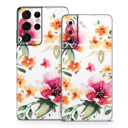 Fresh Flowers Samsung Galaxy S21 Series Skin