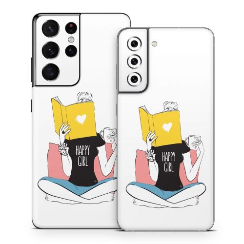 Happy Girl Samsung Galaxy S21 Series Skin