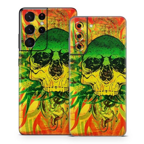 Hot Tribal Skull Samsung Galaxy S21 Series Skin