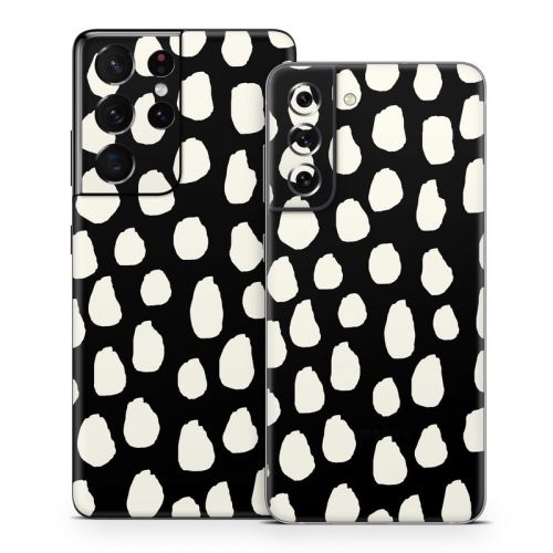 Inky Spots Black Samsung Galaxy S21 Series Skin