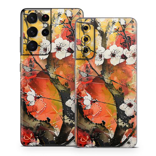 Japanese Blossoms Samsung Galaxy S21 Series Skin