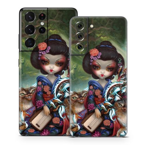 Kirin and Bakeneko Samsung Galaxy S21 Series Skin