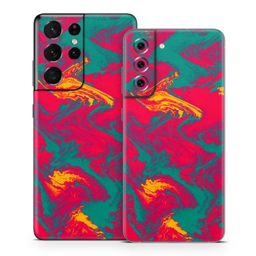 Lava Flow Samsung Galaxy S21 Series Skin