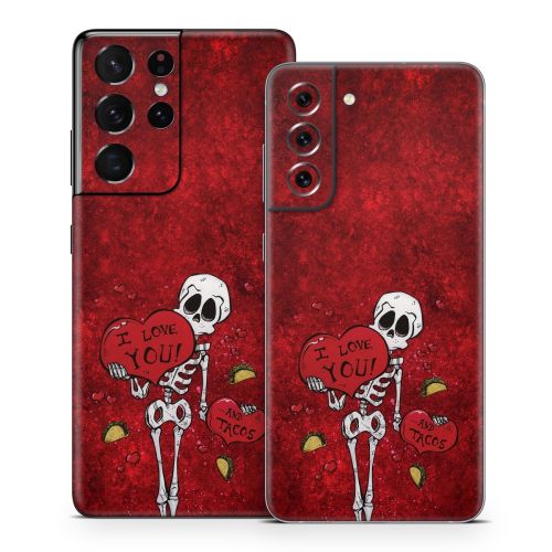 I Love You And Tacos Samsung Galaxy S21 Series Skin