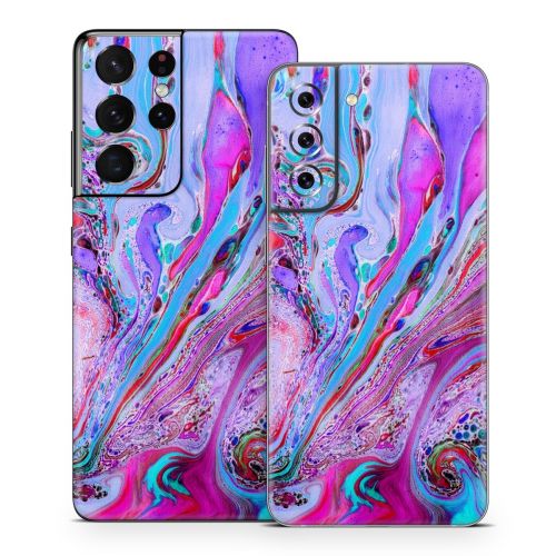 Marbled Lustre Samsung Galaxy S21 Series Skin