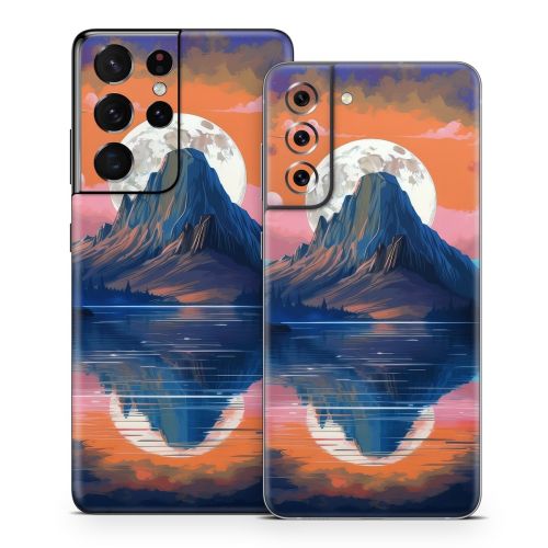 Mountain Moonrise Samsung Galaxy S21 Series Skin