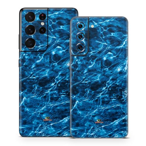 Mossy Oak Elements Agua Samsung Galaxy S21 Series Skin