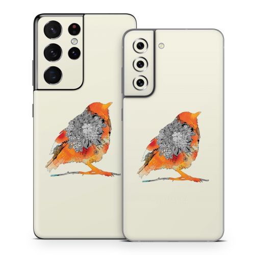 Orange Bird Samsung Galaxy S21 Series Skin