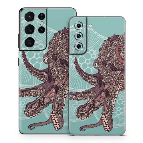 Octopus Bloom Samsung Galaxy S21 Series Skin
