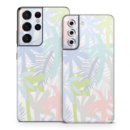 Pastel Palms Samsung Galaxy S21 Series Skin