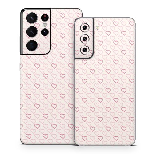 Patterned Hearts Samsung Galaxy S21 Series Skin