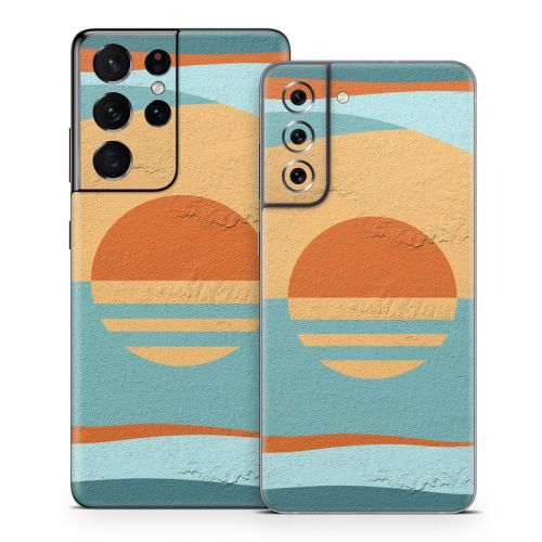 Retro Sunset Samsung Galaxy S21 Series Skin