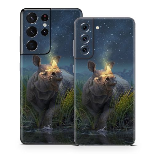 Rhinoceros Unicornis Samsung Galaxy S21 Series Skin