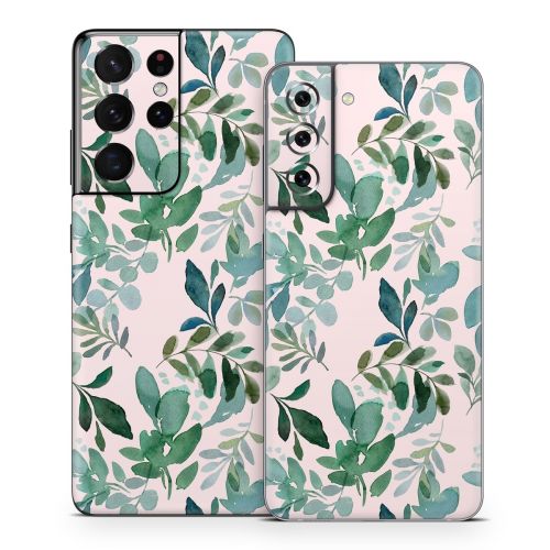 Sage Greenery Samsung Galaxy S21 Series Skin