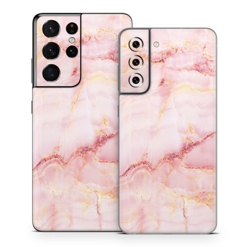 Satin Marble Samsung Galaxy S21 Series Skin
