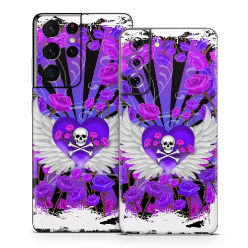 Skull and Roses Samsung Galaxy S21 Series Skin