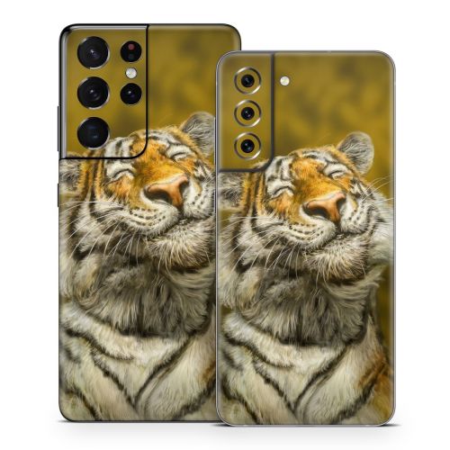 Smiling Tiger Samsung Galaxy S21 Series Skin